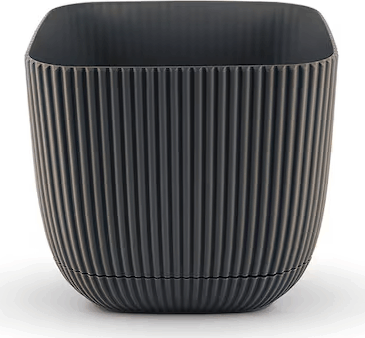 IRIS G-382 Négyszögletes Virágcserép 0.67L 110x110x95mm - Anctracit