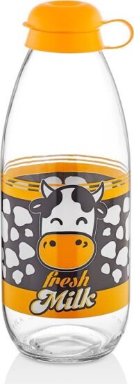 Iris Alpen Milk Tejes üveg tejes palack 1,0L - .Zöld / Kék / Narancs szín (1db) Iris Alpen Milk Tejes üveg tejes palack 1,0L - .Zöld / Kék / Narancs szín (1db)