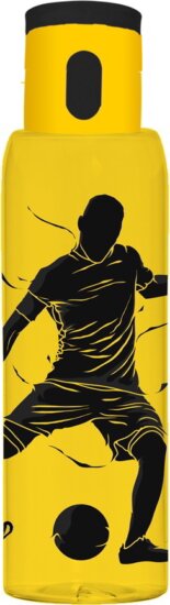 Iris The Legend Műanyag Kulacs akasztóval 750ml - Sárga mintás Iris The Legend Műanyag Kulacs akasztóval 750ml - Sárga mintás