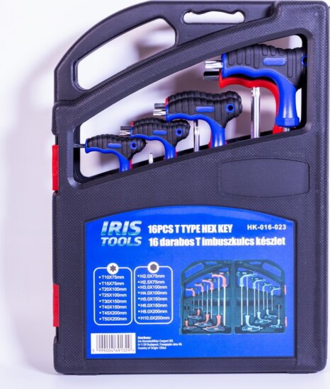 Iris Tools HK-016-023 T Imbuszkulcs készlet (16 db) Iris Tools HK-016-023 T Imbuszkulcs készlet (16 db)
