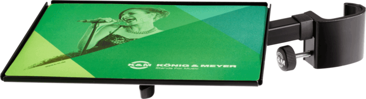 K&M 12152 karos Egérpad Tartó 245 x 195 mm - Fekete