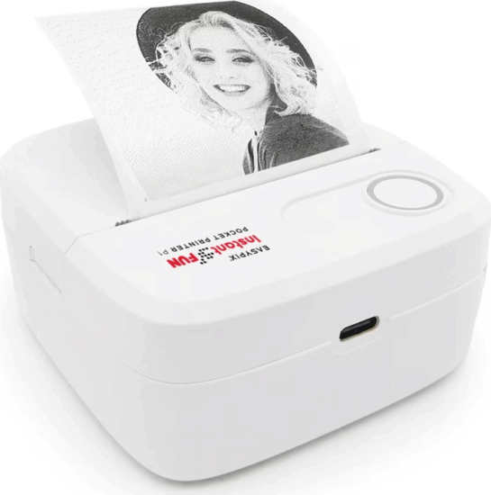 Easypix InstantFUN P1 Mono Hordozható Fénykép nyomtató (Wifi / Bluetooth)