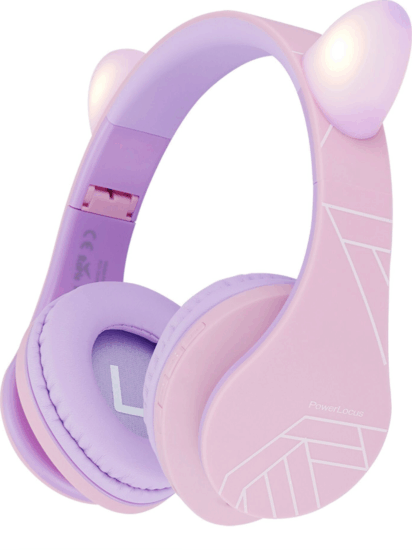 PowerLocus P2 Kids Bluetooh Gyerek Fejhallgató Headset - Rózsaszín PowerLocus P2 Kids Bluetooh Gyerek Fejhallgató Headset - Rózsaszín