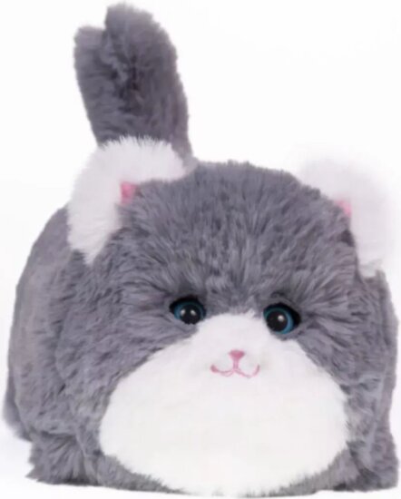 Interaktív pislogó plüss cica hangokkal - Szürke Interaktív pislogó plüss cica hangokkal - Szürke