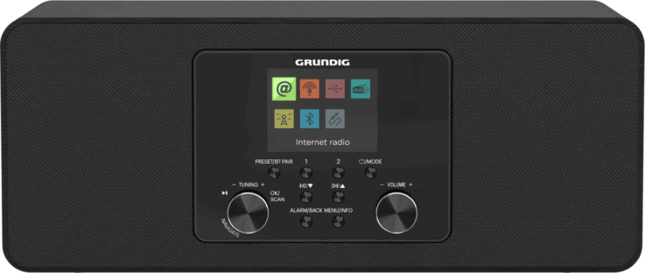 Grundig DTR 5100 2.0 DAB+ FM Internet Rádió - Fekete
