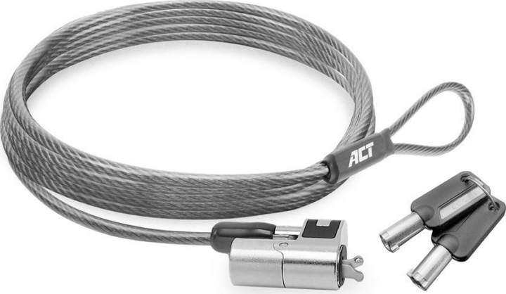 ACT AC9040 Kulcsos Laptop Zár 3.2 x 4.5mm - Szürke