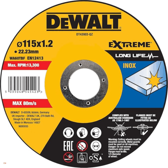 DeWalt DT43903-QZ Extreme Fémvágó korong Ø115mm (1db/csomag)