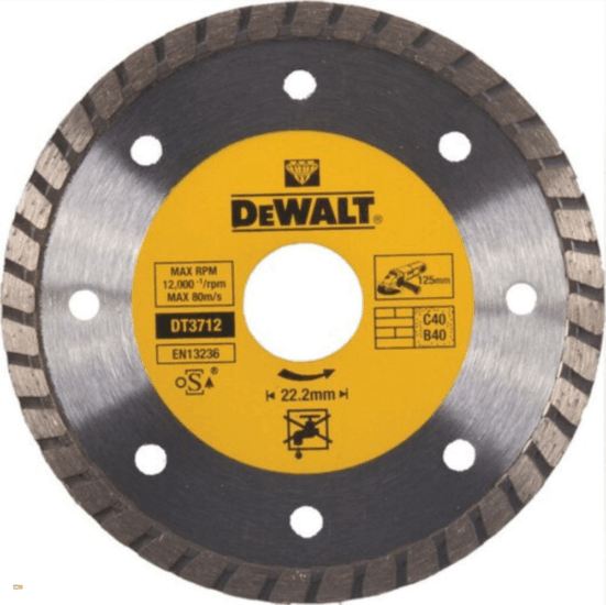 DeWalt DT3712-QZ Gyémántvágó korong Ø125mm (1db / csomag)