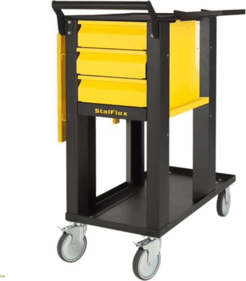 Stalflex WT-3D-TIG-Y 3 fiókkos Műhelykocsi - Sárga/Fekete