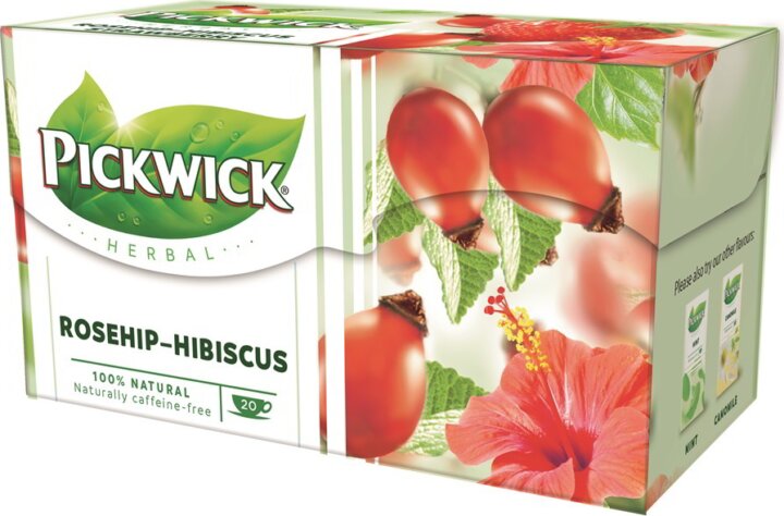 Pickwick Csipkebogyó-hibiszkusz Filteres tea 20 x 2,5g Pickwick Csipkebogyó-hibiszkusz Filteres tea 20 x 2,5g