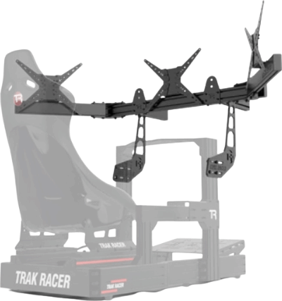 Trak Racer MS-CM-SIN-TR2 Szimulátor Cockpitre Szerelhető Tripla Monitor Tartó - Fekete