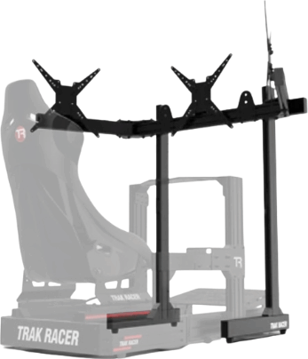 Trak Racer MS-FM-SIN-TR2 Szimulátor Szabadon Álló Tripla Monitor Állvány - Fekete Trak Racer MS-FM-SIN-TR2 Szimulátor Szabadon Álló Tripla Monitor Állvány - Fekete