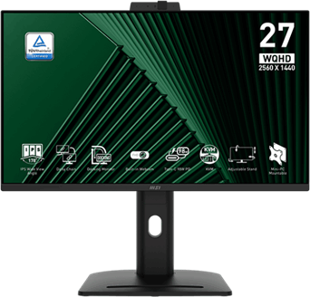MSI 27" MP275QPDG Business PRO 16:9 QHD IPS LED Monitor - Fekete
