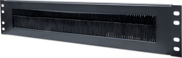 Manhattan 2U kefés Rack szekrény kábelrendező - Fekete