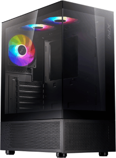 ADATA XPG Invader X Midi Torony Számítógépház + 2x120mm ventilátor - Fekete