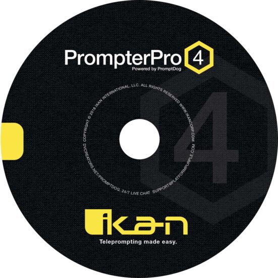 Ikan PrompterPro 4 Teleprompter Szoftver PC és Mac rendszerhez Ikan PrompterPro 4 Teleprompter Szoftver PC és Mac rendszerhez