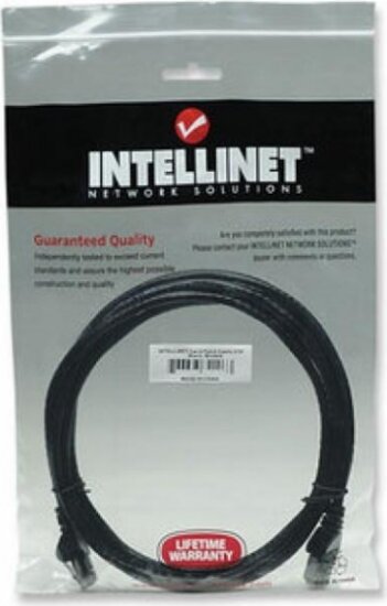Intellinet hálózati kábel RJ45, Cat6 UTP, 3m Fekete, 100% réz Intellinet hálózati kábel RJ45, Cat6 UTP, 3m Fekete, 100% réz