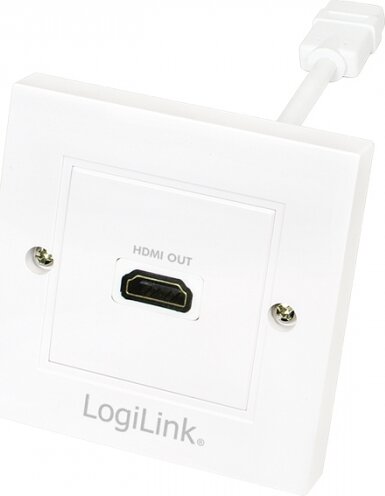 LogiLink HDMI fali aljzat 1x HDMI anya - fehér