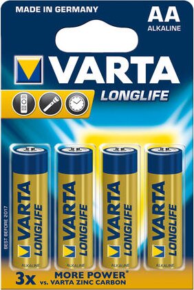 Varta Longlife Alkaline AA Ceruzaelem (4db/csomag)