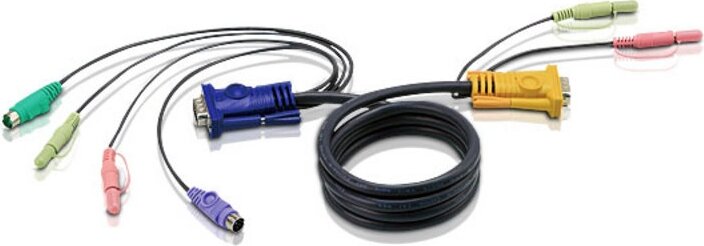 Aten 2L-5302P PS/2-VGA KVM Switch kábel - 1.8m
