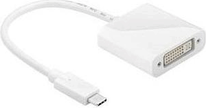 Goobay 66266 USB 3.1 Type-C M - DVI F Adapterkábel - Fehér Goobay 66266 USB 3.1 Type-C M - DVI F Adapterkábel - Fehér