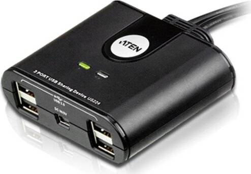 Aten US224-AT 2-Port 4x USB 2.0 Peripheral Switch - Periféria Elosztó