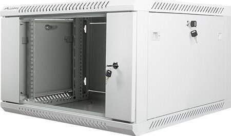 Lanberg 19" fali rack szekrény 6U 600x600mm - szürke