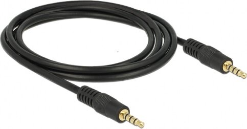 DeLock 83436 Jack(3.5) M - Jack(3.5) M Audiokábel 2m Fekete DeLock 83436 Jack(3.5) M - Jack(3.5) M Audiokábel 2m Fekete
