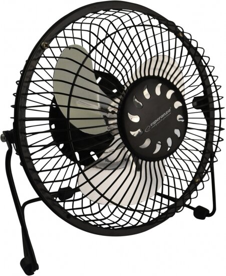 Esperanza 6" YUGO asztali USB ventilátor - Fekete