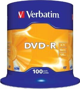 Verbatim 43549 AZO DVD-R lemez Hengerdobozban 100db