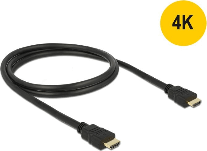 DeLock 84753 HDMI M - HDMI M Adapterkábel (4k Ethernet) 1.5m Fekete DeLock 84753 HDMI M - HDMI M Adapterkábel (4k Ethernet) 1.5m Fekete