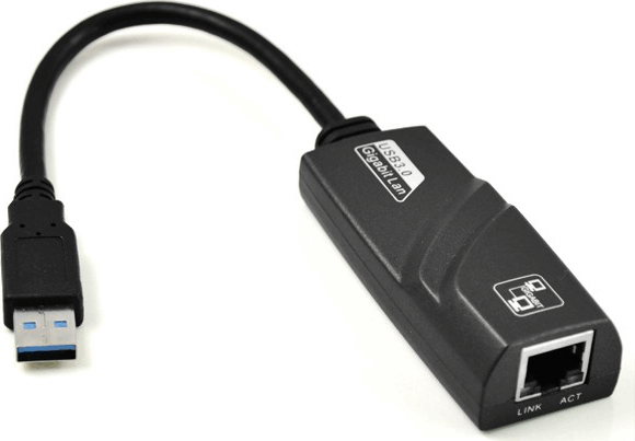 Akyga AK-AD-31 USB 3.0 M - RJ45 F Adapterkábel 0.15m - Fekete Akyga AK-AD-31 USB 3.0 M - RJ45 F Adapterkábel 0.15m - Fekete