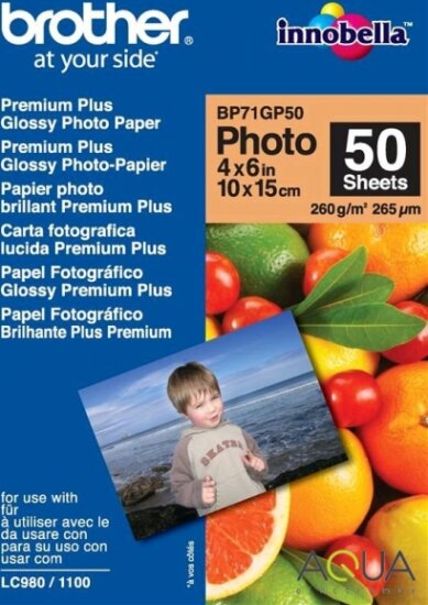 Brother Fotópapír BP71GP50, 50db/csomag