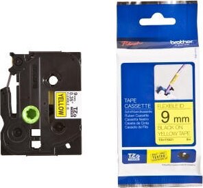 Brother TZEFX621 P-Touch Feliratozógép szalag 9 mm sárga alapon fekete, flexibilis Brother TZEFX621 P-Touch Feliratozógép szalag 9 mm sárga alapon fekete, flexibilis