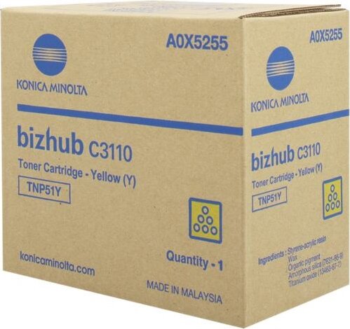 Konica-Minolta TNP51Y toner Sárga Konica-Minolta TNP51Y toner Sárga