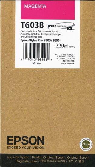 Epson T603B Eredeti Tintapatron Magenta Epson T603B Eredeti Tintapatron Magenta
