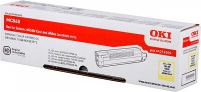 OKI MC860 sárga toner