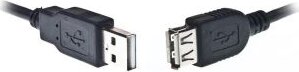 Gembird USB 2.0 A- A-csatlakozó kábel, 3m, fekete Gembird USB 2.0 A- A-csatlakozó kábel, 3m, fekete