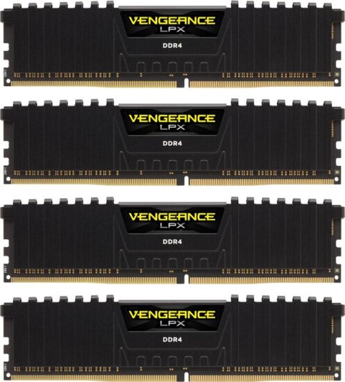 Corsair 64GB /2666 Vengeance LPX Black DDR4 RAM KIT (4x16GB) Corsair 64GB /2666 Vengeance LPX Black DDR4 RAM KIT (4x16GB)