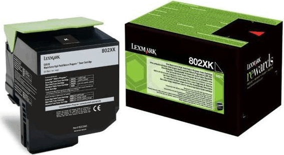 Lexmark 802XK Toner Fekete