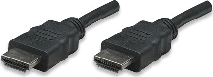 Manhattan HDMI M - HDMI M Adapterkábel (4k 3D) 15m Fekete