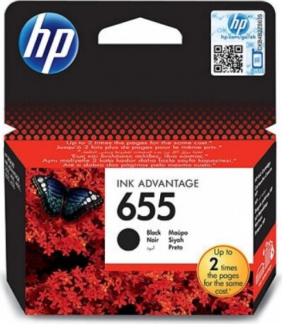 HP 655 Eredeti Tintapatron Fekete