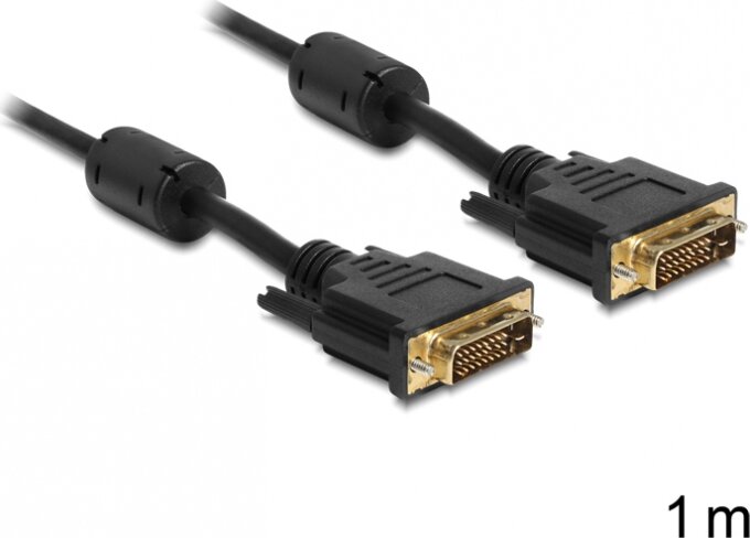 Delock DVI 24+1 apa > apa kábel, 1 m