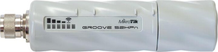MikroTik Groove 52HPn L3, 2.4/5GHz 802.11a/b/g/n, 27dBm, N-male, Weatherproof MikroTik Groove 52HPn L3, 2.4/5GHz 802.11a/b/g/n, 27dBm, N-male, Weatherproof