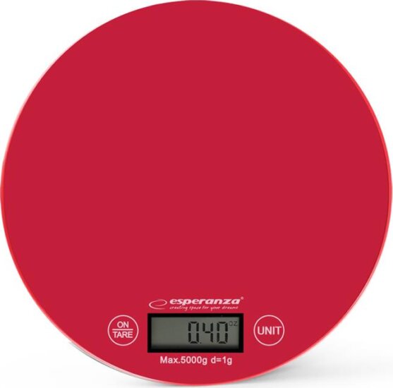 Esperanza Mango Elektronikus konyhai mérleg - Piros