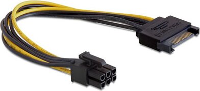 Delock Power SATA 15 pin > 6 pin PCI Express Delock Power SATA 15 pin > 6 pin PCI Express