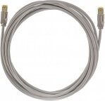 KELine Kategória 6A, 10Giga patch kábel STP, 1 m, LSOH halogénmentés, szürke