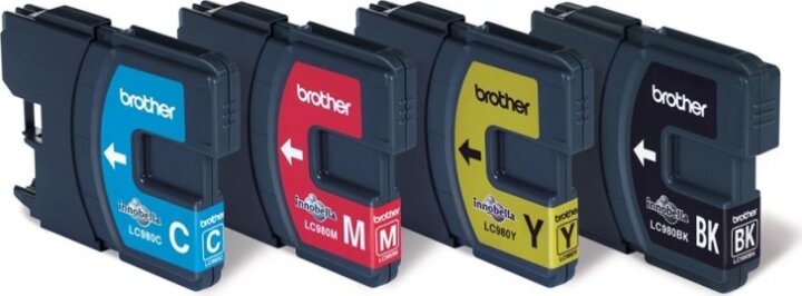 Brother LC-980 Eredeti Tintapatron készlet - Tricolor + Fekete