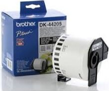 Brother Etikett címke DK44205, 62mm x 30,48m öntapadós, fehér papírszalag, eltávolítható