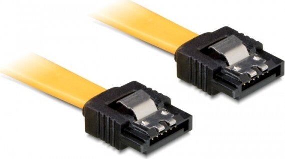 Delock SATA 6 Gb/s egyenes /egyenes kábel, fém, 50 cm Delock SATA 6 Gb/s egyenes /egyenes kábel, fém, 50 cm